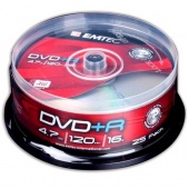  DVD+R 4.7Gb Cake Box 25 . (Emtec) 16x